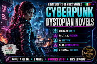 ghostwrite edit cyberpunk military political ya dystopian post apocalyptic novel