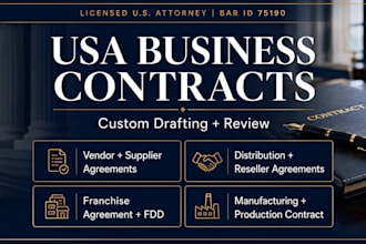 draft a USA franchise agreement and franchise disclosure document fdd