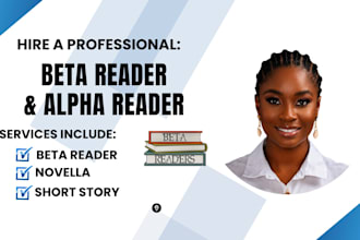 beta read alpha read romance novel, novella, short story