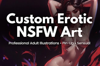 custom erotic illustration nsfw adult art sexy character drawing