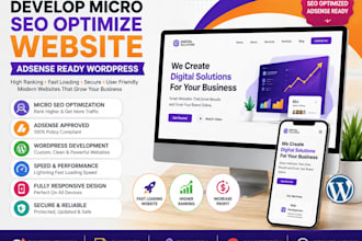 develop micro SEO optomize website adsence wordpress