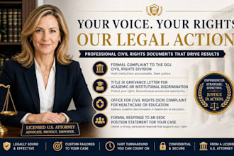 draft an official ocr complaint for healthcare or educational violations