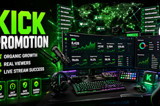 do professional kick promotion for streamers gamers