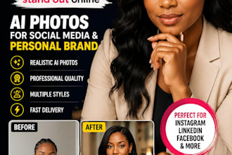 create professional ai photos for your social media and personal brand
