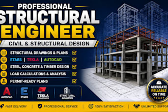 do civil and structural engineering design for structural design