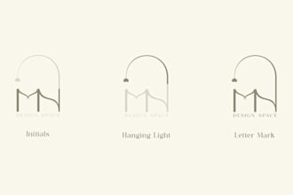 design a luxury monogram and minimalist logo
