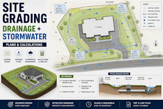 design site grading drainage and stormwater calculations