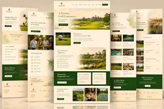 build squarespace golf club website country club subscription membership website