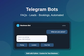 create a custom telegram bot