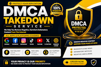 file a professional dmca takedown notice for copyright infringement