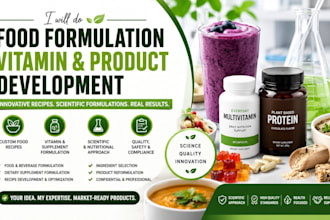 do food formulation, vitamin and product development formulation