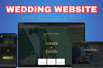 a wedding website for the wedding invitation and rsvp