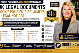 create uk cookie policies, website disclaimers, and legal notices