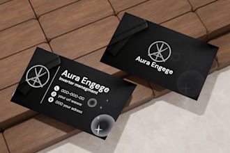 design a modern minimalist business card