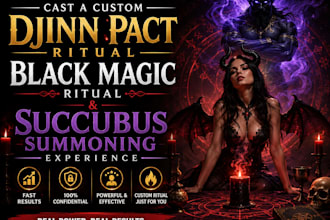 cast a djinn pact custom spell, black magic ritual and succubus summoning ritual