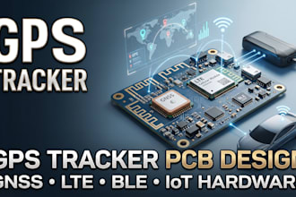design gps, asset tracker pcb with lte, gnss, ble and iot connectivity
