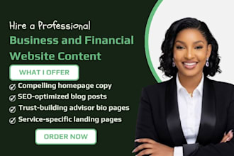 be your business, finance, and saas content writer for blogs and websites