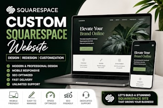 design or redesign a custom squarespace website website development squarespace
