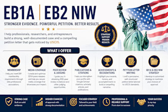build and strengthen eb1a and eb2 niw petition cases for approval success