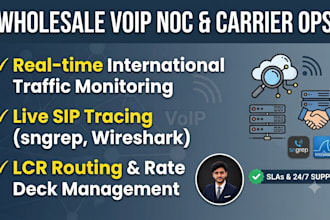 provide wholesale voip noc support call routing and sip tracing