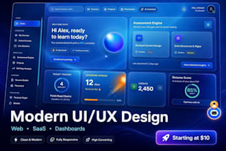 design modern UI UX