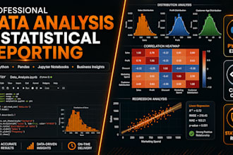 perform professional data analysis and statistical reporting