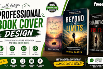 professional ebook cover and paperback book cover for KDP