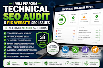 perform a technical SEO audit and fix website issues