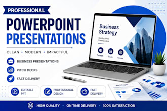 design professional powerpoint presentation and PPT slides