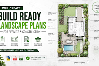 create build ready landscape plans for permits and construction tx co