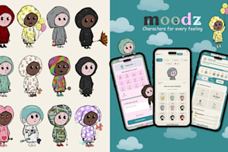 design custom characters, icons and illustrations