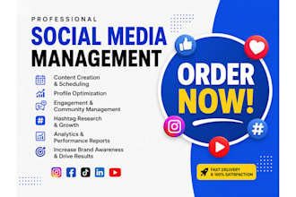 social media management social media content marketing manager