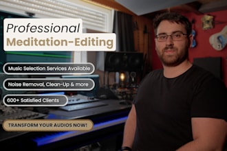 edit and enhance your guided meditation audio