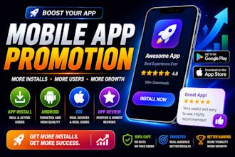 do mobile app promotion, app install, android, ios app review