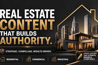 write real estate research summaries and articles
