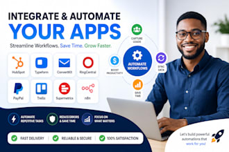 integrate hubspot typeform convertkit ringcentral paypal trello supermetrics n8n