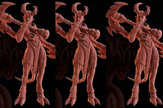 design an articulated action figure 3d model, bjd toy, custom figure
