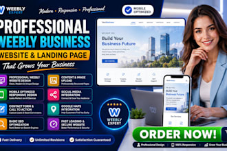 design a professional weebly business website mobile optimization landing page