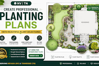 create professional planting plans with beautiful plant selections nv tn