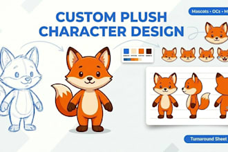 design an original plush toy character or mascot