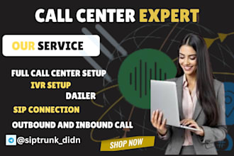 set up sip trunk did number 3cx for both inbound and outbound calls