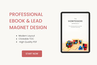 design a modern ebook, lead magnet, or PDF layout