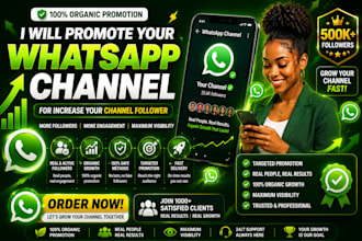 promote your whatsapp channel for increase your channel follower