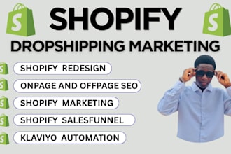 do shopify marketing, facebook ads and sales funnel setup