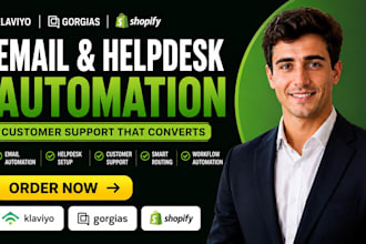 setup klaviyo gorgias shopify email helpdesk customer support automation