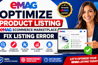optimize product listing emag ecommerce marketplace fix listing error VA
