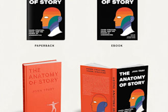make book cover, paperback, ebook hardcover and dust jacket