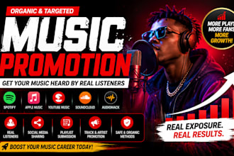 do organic spotify music promotion, song promotion, and music marketing