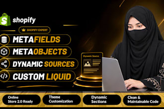 setup shopify metafields, metaobjects and custom dynamic content