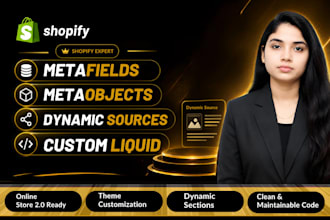 setup shopify metafields, metaobjects and custom dynamic content